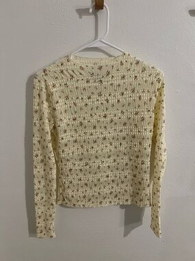DAVI & DANI Floral Smocked Long-Sleeve Top